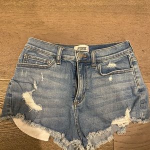 Denim shorts runs small